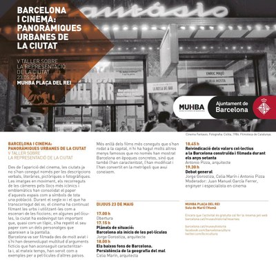 Els professors Celia Marín i Antonio Pizza presenten al MUHBA el taller "Barcelona i cinema: panoràmiques urbanes de la ciutat"
